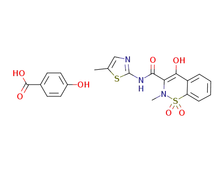 Molecular Structure of 1174325-95-1 (meloxicam 4-hydroxybenzoic acid)