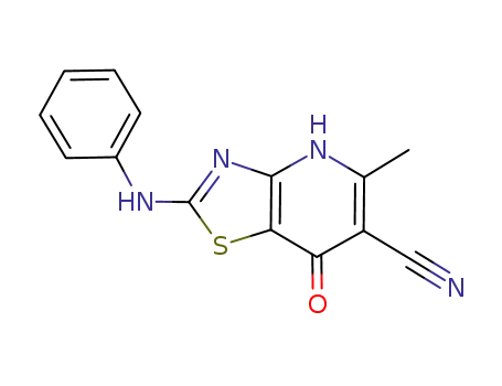 Thiazolo[4,5-b]pyridine-6-carbonitrile, 4,7-dihydro-5-methyl-7-oxo-2-(phenylamino)-