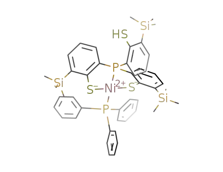 [Ni(PPh<sub>3</sub>)(P(C<sub>6</sub>H<sub>3</sub>-3-SiMe<sub>3</sub>-2-S)2(C<sub>6</sub>H<sub>3</sub>-3-SiMe<sub>3</sub>-2-SH)]