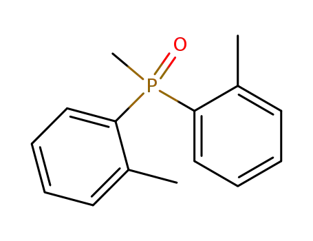 Molecular Structure of 66568-24-9 (Phosphine oxide, methylbis(2-methylphenyl)-)