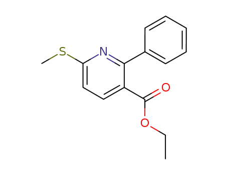 ethyl 6-methylthio-2-phenylpyridine-3-carboxylate