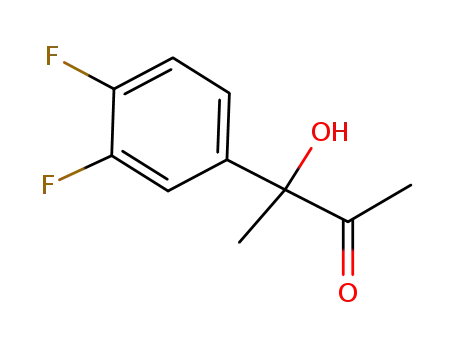 Molecular Structure of 936231-71-9 (3-(3,4-difluoro-phenyl)-3-hydroxy-butan-2-one)