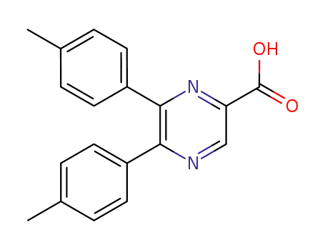 Pyrazinecarboxylic acid, 5,6-bis(4-methylphenyl)-