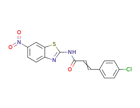 6-nitro-[3-(4-chlorophenyl)-prop-2-eneamido]benzothiazole