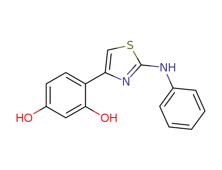 4-(2-(phenylamino)thiazol-4-yl)benzene-1,3-diol