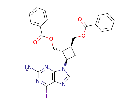 [(1S,2R,3R)-3-(2-amino-6-iodopurin-9-yl)-2-(benzoyloxymethyl)cyclobutyl]methyl benzoate