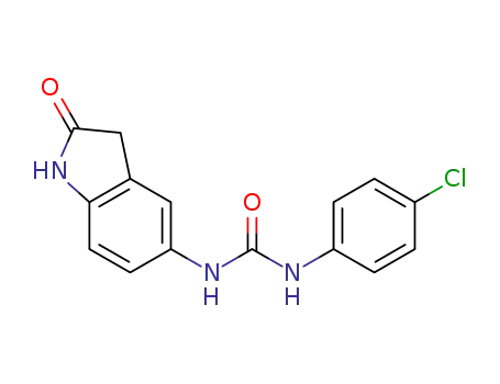 Molecular Structure of 1171584-41-0 (1-(4-chlorophenyl)-3-(2-oxo-2,3-dihydro-1H-indol-5-yl)-urea)