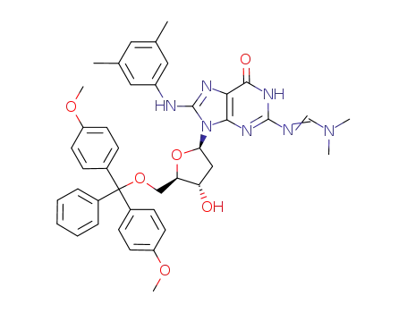 N<sub>2</sub>-formamidino-8N-(3,5-dimethylphenylamino)-5'-O-(4,4'-dimethoxytrityl)-2'-deoxyguanosine