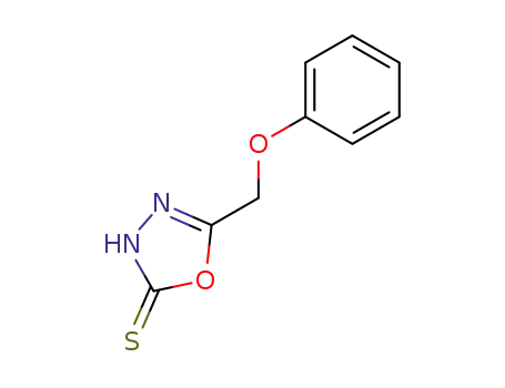 Molecular Structure of 74228-33-4 (5-PHENOXYMETHYL)-1,3,4-OXADIAZOLE-2-THIOL)