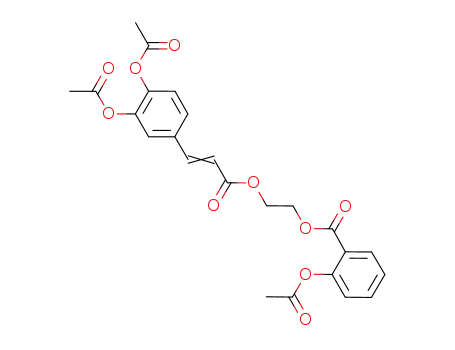 2-acetoxy-benzoic acid 2-[3-(3,4-di-acetoxy-phenyl)-acryloyloxy]-ethyl ester