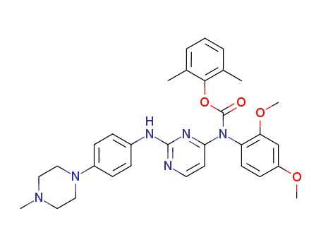 2,6-Dimethylphenyl (2,4-dimethoxyphenyl)(2-((4-(4-methylpiperazin-1-yl)phenyl)amino)pyrimidin-4-yl)carbamate
