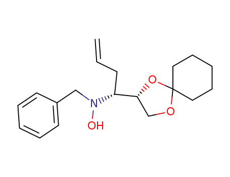 (2S,3R)-3-(benzylhydroxyamino)-1,2-O-cyclohexylidenehex-5-ene-1,2-diol