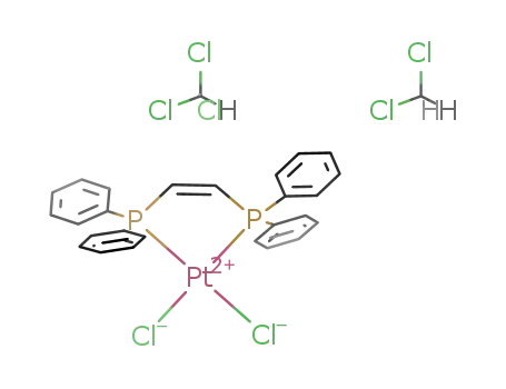 [PtCl<sub>2</sub>(cis-1,2-bis(diphenylphosphino)ethene)]*CHCl<sub>3</sub>*CH<sub>2</sub>Cl<sub>2</sub>