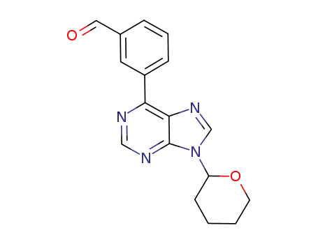 3-(9-(tetrahydro-2H-pyran-2-yl)-9H-purin-6-yl)benzaldehyde