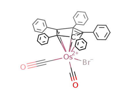 Molecular Structure of 215173-15-2 (Os(η(5)-C5Ph5)(CO)2Br)