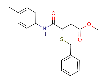 methyl 3-(p-tolylcarbamoyl)-3-(benzylthio)propanoate