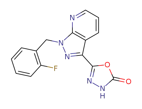 5-[1-(2-Fluorobenzyl)-1H-pyrazolo[3,4-b]pyridin-3-yl]-1,3,4-oxadiazol-2(3H)-one