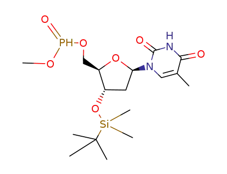 3'-O-(tert-butyldimethylsilyl)thymidin-5'-yl methyl phosphonate