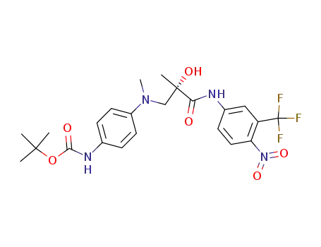(S)-(4-{[2-hydroxy-2-(4-nitro-3-trifluoromethylphenylcarbamoyl)propyl]methylamino}phenyl)carbamic acid tert-butyl ester