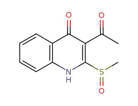 2-methylsulfinyl-3-acetyl-1H-quinolin-4-one
