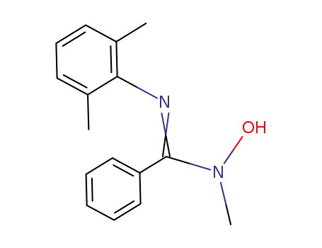 Molecular Structure of 582315-19-3 (N-(2,6-dimethylphenyl)-N'-hydroxy-N'-methylbenzamidine)