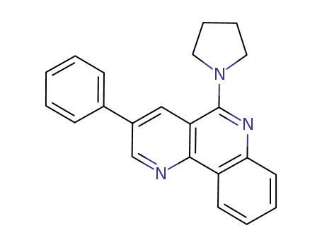 3-phenyl-5-(pyrrolidin-1-yl)benzo[h]-1,6-naphthyridine