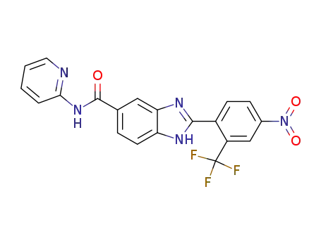2-(4-nitro-2-trifluoromethyl-phenyl)-1<i>H</i>-benzoimidazole-5-carboxylic acid pyridin-2-ylamide