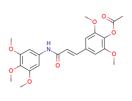 (E)-N-(3,4,5-trimethoxyphenyl)-3-(4-acetoxy-3,5-dimethoxyphenyl)acrylamide