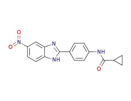 cyclopropanecarboxylic acid [4-(5-nitro-1<i>H</i>-benzoimidazol-2-yl)-phenyl]-amide