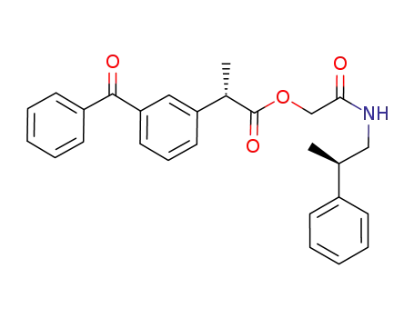 Molecular Structure of 943912-88-7 ((2S)-(3-benzoylphenyl)propanoyloxy-N-[(2R)-phenylpropyl]acetamide)