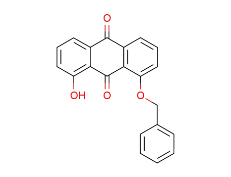 Molecular Structure of 22516-60-5 (1-(benzyloxy)-8-hydroxyanthracene-9,10-dione)