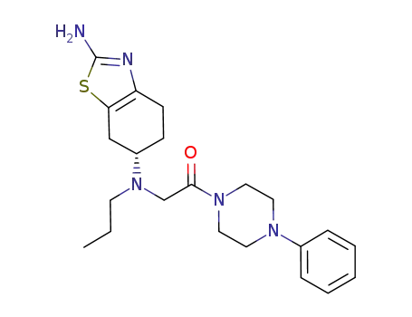 (-)-2-(2-amino-4,5,6,7-tetrahydrobenzo[d]thiazol-6-yl)(propylamino)-1-(4-phenylpiperazin-1-yl)ethanone