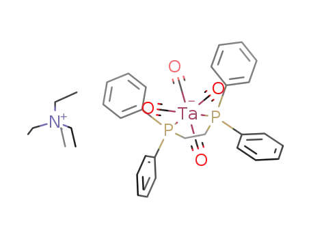 cis-{(C<sub>2</sub>H<sub>5</sub>)4N}{Ta(CO)4(C<sub>6</sub>H<sub>5</sub>)2PCH<sub>2</sub>CH<sub>2</sub>P(C<sub>6</sub>H<sub>5</sub>)2}