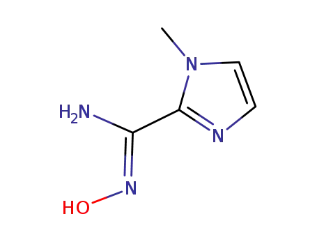 Molecular Structure of 468067-81-4 (1H-Imidazole-2-carboximidamide,N-hydroxy-1-methyl-)
