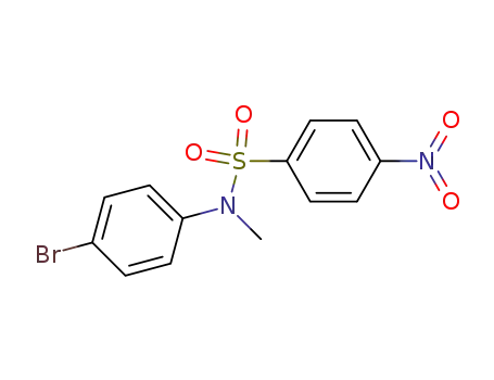 Molecular Structure of 69751-91-3 (Benzenesulfonamide, N-(4-bromophenyl)-N-methyl-4-nitro-)