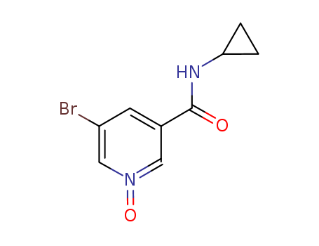 3-PYRIDINECARBOXAMIDE,5-BROMO-N-CYCLOPROPYL-,1-OXIDE