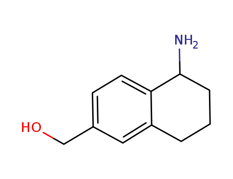 Molecular Structure of 784205-23-8 (2-Naphthalenemethanol, 5-amino-5,6,7,8-tetrahydro-)