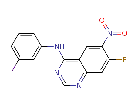 (7-fluoro-6-nitro-quinazolin-4-yl)-(3-iodo-phenyl)-amine