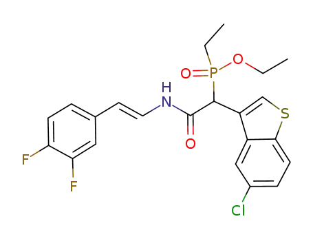 Molecular Structure of 936366-48-2 (C<sub>22</sub>H<sub>21</sub>ClF<sub>2</sub>NO<sub>3</sub>PS)