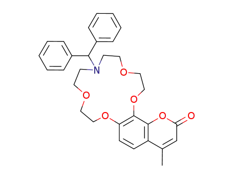 7-(diphenylmethyl)-16-methyl-2,3,5,6,8,9,11,12-octahydrochromeno[7,8-b][1,4,10,13,7]tetraoxaazacyclopentadecin-18-one