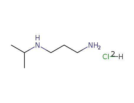 Molecular Structure of 64670-73-1 (1,3-Propanediamine, N-(1-methylethyl)-, dihydrochloride)