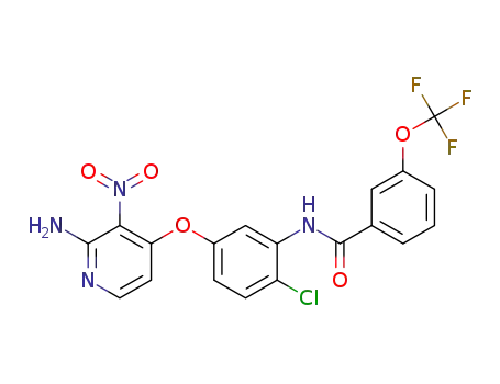 N-(5-(2-amino-3-nitropyridin-4-yloxy)-2-chlorophenyl)-3-(trifluoromethoxy)benzamide