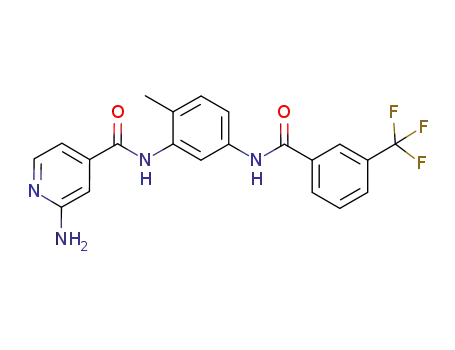 2-amino-N-(2-methyl-5-(3-(trifluoromethyl)benzamido)phenyl)isonicotinamide