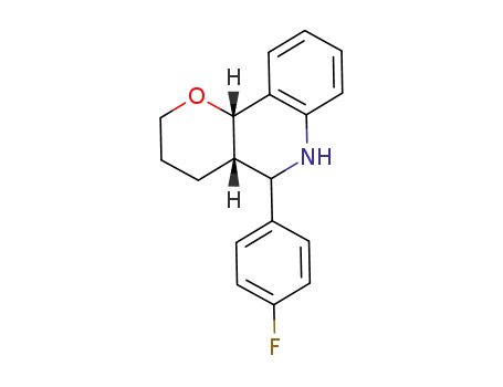 Molecular Structure of 1212160-10-5 (5-(4-FLUORO-PHENYL)-3,4,4A,5,6,10B-HEXAHYDRO-2H-PYRANO[3,2-C]QUINOLINE)
