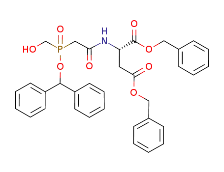 (N-acetyl-L-aspartic acid dibenzyl ester)-hydroxymethyl phosphinic acid benzhydryl ester