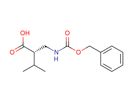 Butanoic acid, 3-methyl-2-[[[(phenylmethoxy)carbonyl]amino]methyl]-,
(2S)-