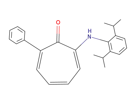Molecular Structure of 597584-40-2 (2,4,6-Cycloheptatrien-1-one,
2-[[2,6-bis(1-methylethyl)phenyl]amino]-7-phenyl-)