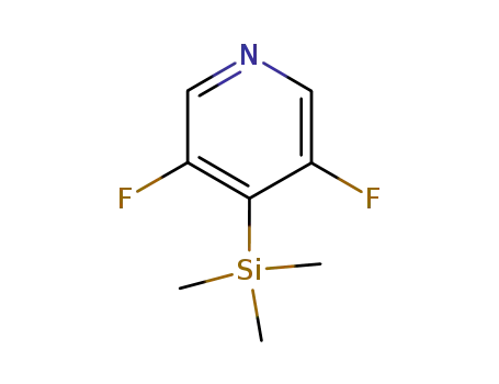 Molecular Structure of 210169-19-0 (Pyridine,3,5-difluoro-4-(trimethylsilyl)-(9CI))