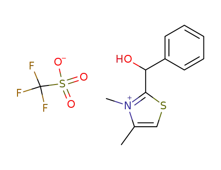 2-(α-hydroxybenzyl)-3,4-dimethylthiazolium trifluoromethanesulfonate
