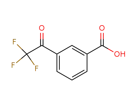 Molecular Structure of 213598-05-1 (Benzoic acid, 3-(trifluoroacetyl)- (9CI))